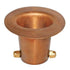 Pure Copper Gutter Adapter with Brass Bolt for Rain Chain Installation, Large